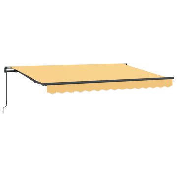 Vidaxl Ročna tenda 3,5 x 2 m Peščena 100% poliester