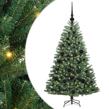 Vidaxl Umetno Zložljivo Božično Drevo Zelena 120 cm PVC in kovina