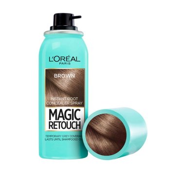 L'Oréal Magic Retouch sprej za korenine - rjava 75 ml