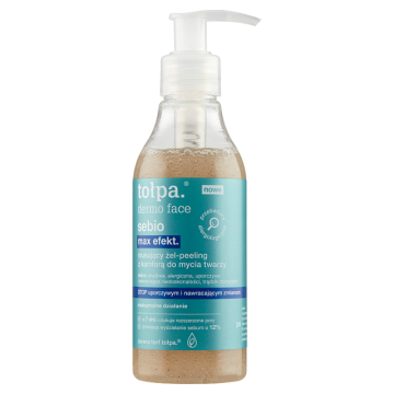 DERMO FACE SEBIO MAX EFFECT Šumeči piling gel s kafro za čiščenje obraza 195 ml