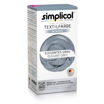 Simplicol Barva za tkanine - ELEGANTNO SIVA (400 g + 150 ml)