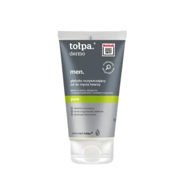 Dermo Men Pure globinsko čistilni gel za obraz 150 ml