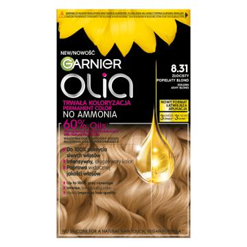 Garnier Olia permanentna barva za lase - 8.31 zlato pepelnato blond 174 ml