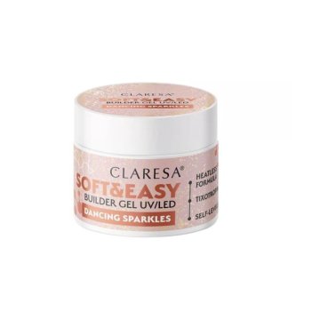 Claresa Soft&Easy gradilni gel UV/LED - plesne bleščice 45 g