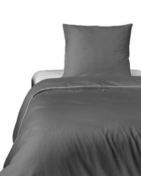 Detexpol Posteljnina iz čistega bombaža 140x200, premium siva