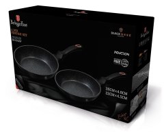 KOMPLET 2 GRANITNIH PONV 22/26 cm BERLINGER HAUS BLACK ROSE BH-1644NF