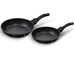 KOMPLET 2 GRANITNIH PONV 22/26 cm BERLINGER HAUS BLACK ROSE BH-1644NF
