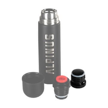 Termoska posoda Alpinus Stopper Twist 1L črne barve HR18406
