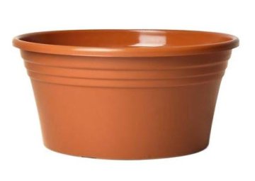 IRIS ploščati cvetlični lonček 25 cm TERRACOTTA