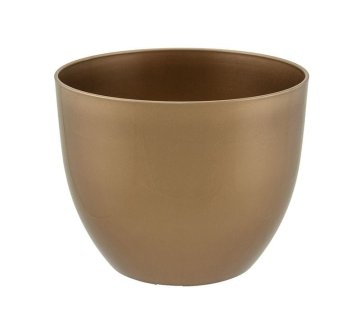 Cvetlični lonec za orhideje 15 cm ZLAT s sijajem