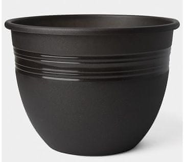 TRPEŽEN plastični cvetlični lonček 34 cm GRAFIT