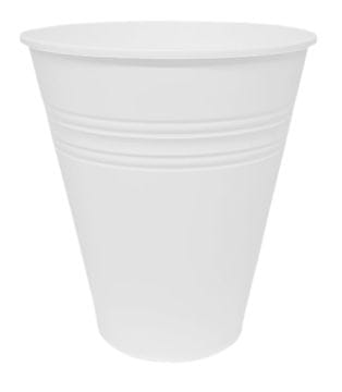 Cvetlični lonec za palmo, vedro z juko, 38 cm, BELA