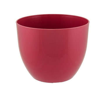 Cvetlični lonec za orhideje bordo s sijajem 17 cm