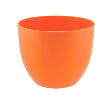 Cvetlični lonec za orhideje ORANŽEN sijoč 17 cm