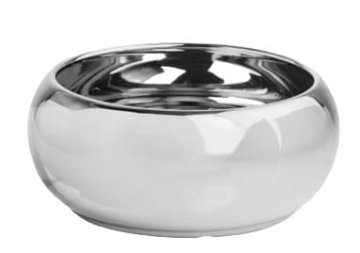 Polnix Keramična skleda za rože SILVER z ogledalom 19 cm