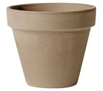 Polnix Keramični cvetlični lonček VULCANO, siv, 11 cm