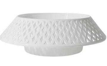 Pokrov za pokopališki lonček z odprtino, plastika, 24 cm, BELE kompozicije