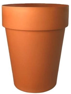 Plastični cvetlični lonček Sequoia SLIM palma 33 cm TERRACOTTA