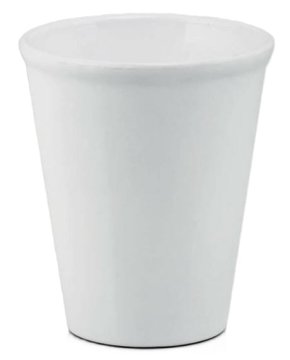 Polnix Osnovni keramični cvetlični lonček Orchid WHITE z robom 15 cm