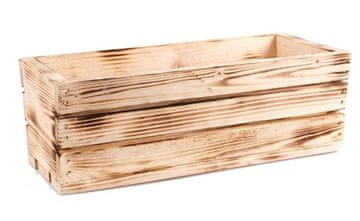 IN Lesena škatla za rože in zelišča 40x18x15 cm