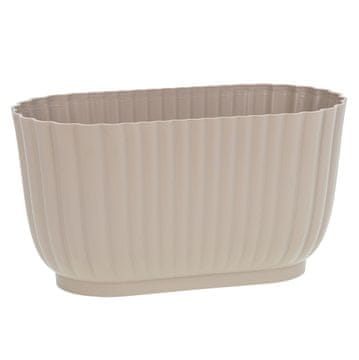 FOR VANILIJA podolgovat cvetlični lonček 27 cm BEŽ