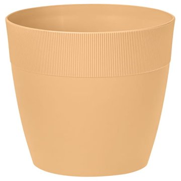 FOR Plastični cvetlični lonček DORIS 21 cm KARAMELNA