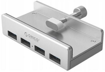 Orico MH4PU-P-SV-BP USB-vozlišče 4x USB-A, 5 Gbps, aktivno, namizno