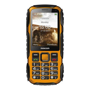 MaxCom MM 920L Močno rumen telefon
