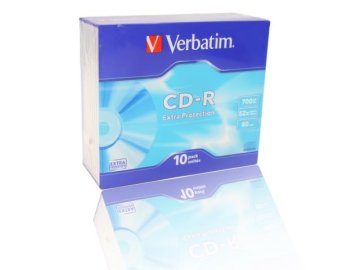 Verbatim 700MB CD-R-ji z dodatno zaščito (10 tankih)