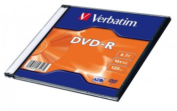 Verbatim DVD-R 16X 4,7 GB (Slim 1) MAT SREBREN