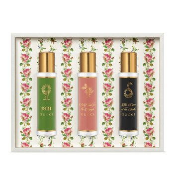 Gucci The Alchemist's Garden set 1921 parfumska voda v spreju 15 ml + parfumska voda A Chant for the Nymph v spreju 15 ml + parfumska voda The Voice of the Snake v spreju 15 ml