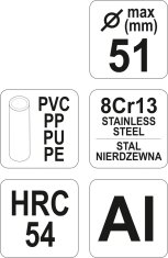REZALNIK PVC CEVI MAX 51 MM - YT-2228