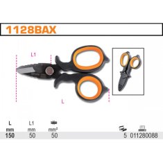 ŠKARJE ZA ELEKTRIČARJE - BE 1128BAX