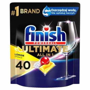 RECKITT FINISH Ultimate kapsule vse v 1 40 limona