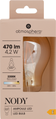 Atmosphera Jantarna ravna LED žarnica 4,2 W E27
