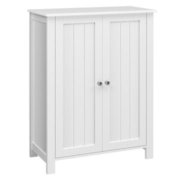 Songmics Univerzalna bela stoječa omarica 60 cm