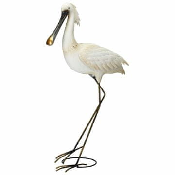 Home Kovinska vrtna dekoracija stoječa čaplja AVES GARDEN 74 cm