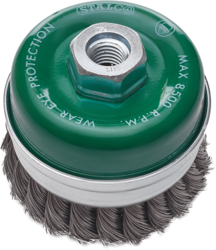 STALCO 80 mm pletena sprednja krtača S-34732