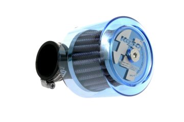 KOSO Zračni filter Racing / stožec / stožec, moder, 90°, 35 mm