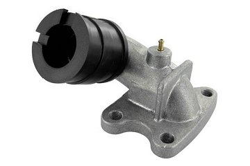 Sesalni kolektor , prehod 21 mm / pritrditev 24-25 mm, za uplinjače Dellorto, Peugeot pokončni 50 / Peugeot 100