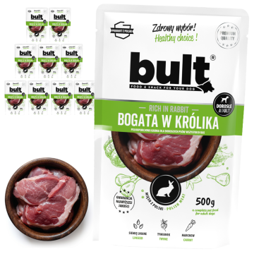 BULT mokra hrana za pse, vrečka za zajce 10 x 500 g