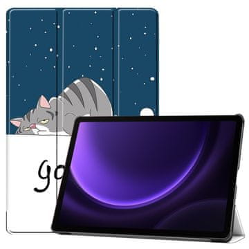 GS Ovitek za Samsung Galaxy Tab S10 Lite / S10 FE / S9 FE, z zavihkom, speča mačka