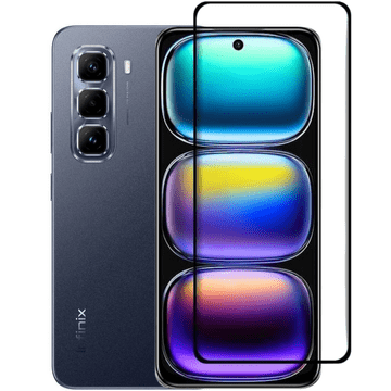 GS 3D kaljeno steklo za Infinix Hot 50 Pro 4G, črn okvir