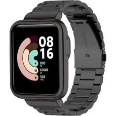 GS Jeklena zapestnica za Xiaomi Mi Watch Lite, črna