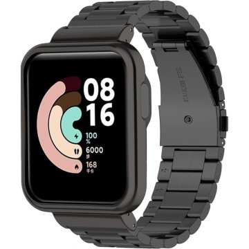GS Jeklena zapestnica za Xiaomi Mi Watch Lite, črna