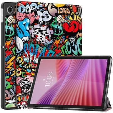 GS Ovitek za Lenovo Tab 10.1" TB311FU, Smartcase, grafiti