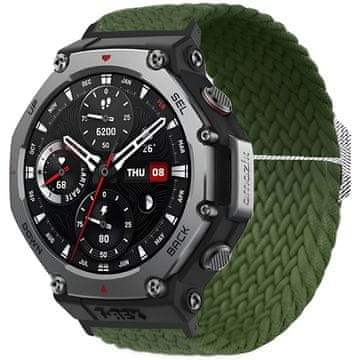 GS Najlonski pašček za Amazfit T-Rex 3, zelen