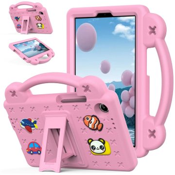 GS Ovitek za Lenovo Tab One 8,7", ljubki vzorci, s stojalom, roza