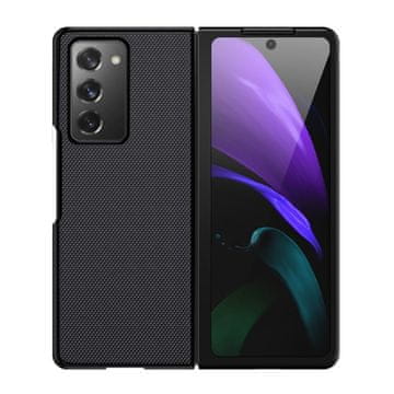 Overboard Silikonski teksturiran ovitek za Samsung Galaxy Z Fold 2 5G, črne barve