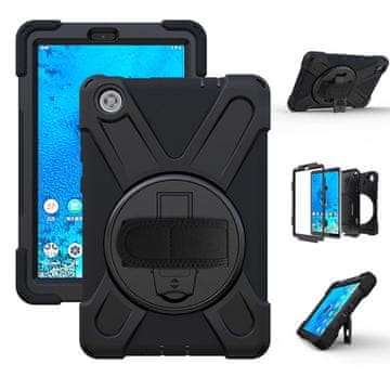 GS Ovitek za Lenovo Tab M8 TB-8505F / 8505X, oklepni vrtljivi, črn